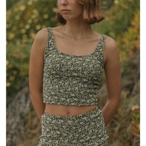 SOLD - DO NOT BUY Geode Swim Savannah set - square tank and bikini boy shorts